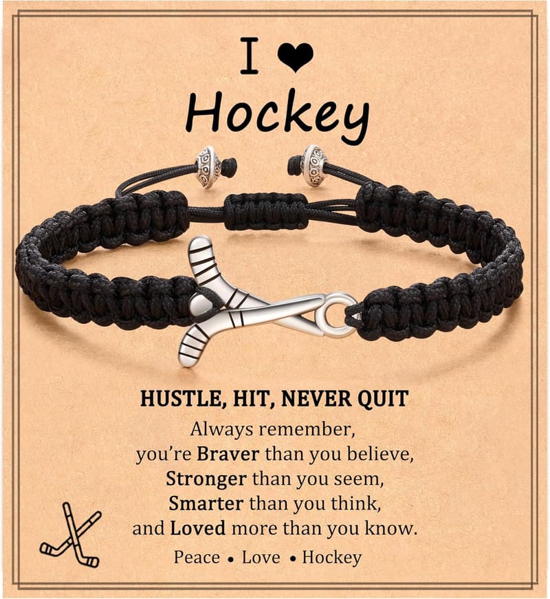 Sports Bracelet Gift for Boys - Baseball, Soccer, Basketball, Hockey, Golf, Football