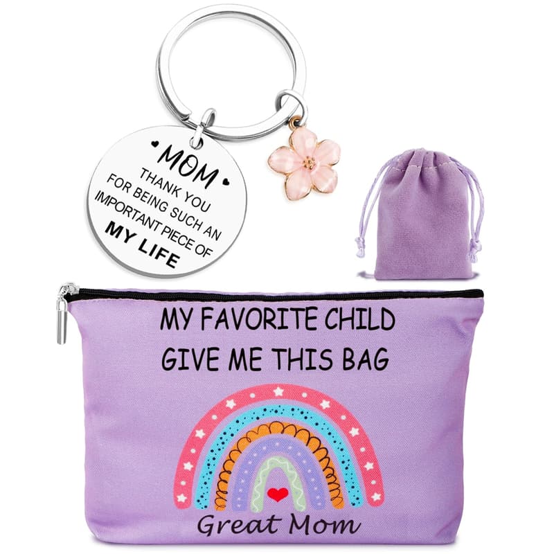 Birthday Gifts for Mom: Mama Bag and Keychain Set