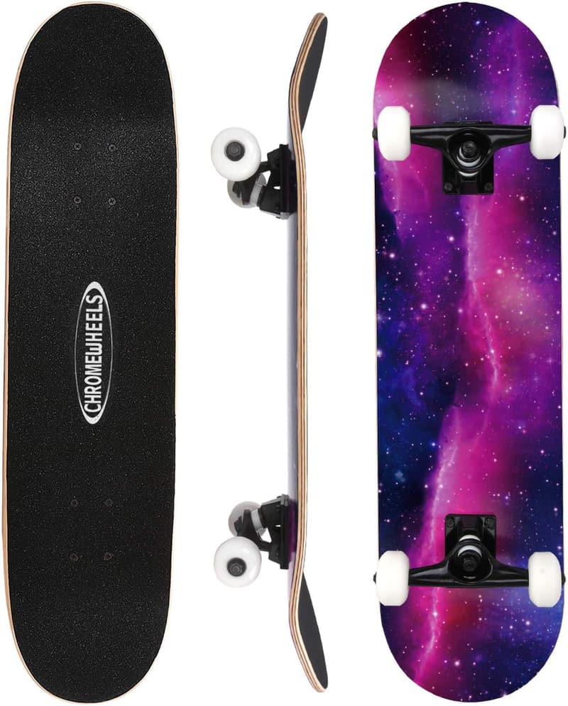 Complete Skateboard for Kids, 31-inch 7-Layer Maple Deck