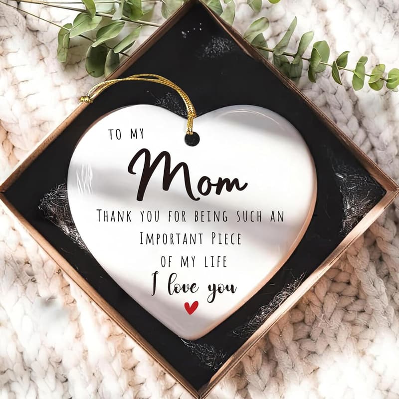 Mom's Birthday Thank You Ornament - Cute Gift from Kids