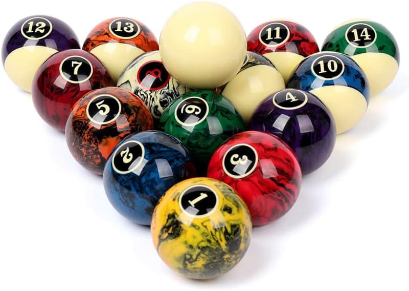 Complete 16-Piece Pool Balls Set for Billiards