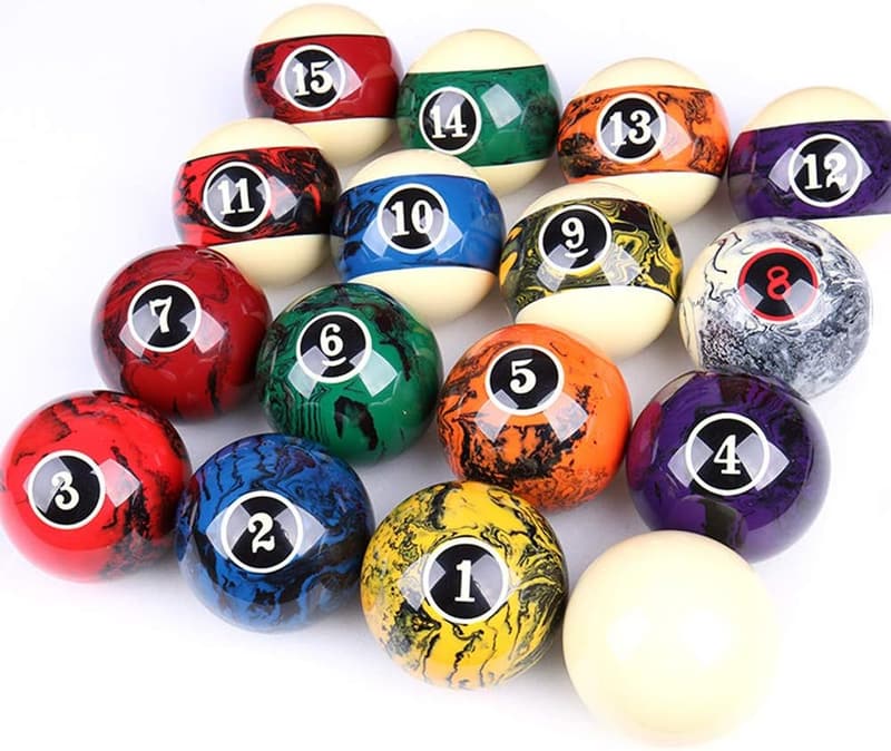 Complete 16-Piece Pool Balls Set for Billiards