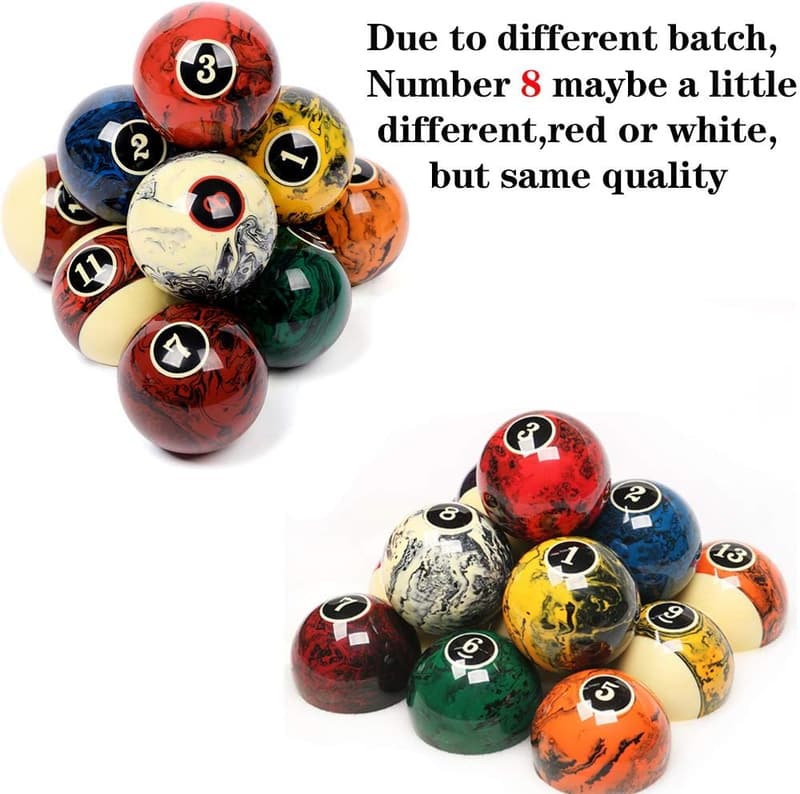 Complete 16-Piece Pool Balls Set for Billiards