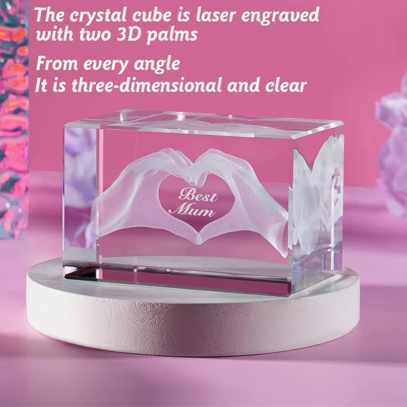 Best Mum 3D Crystal Gift for Birthday