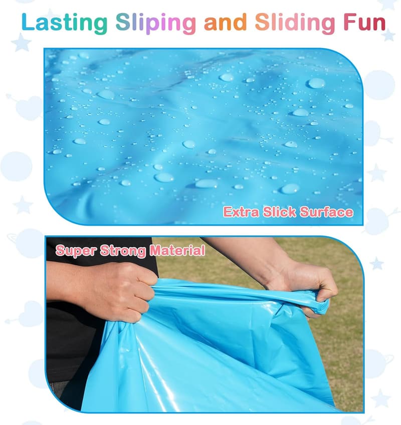 Giant 40FT Slip Water Slide for Summer Backyard Fun