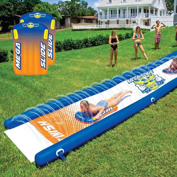 Giant 25ft Water Slide with Sprinkler for Kids and Adults