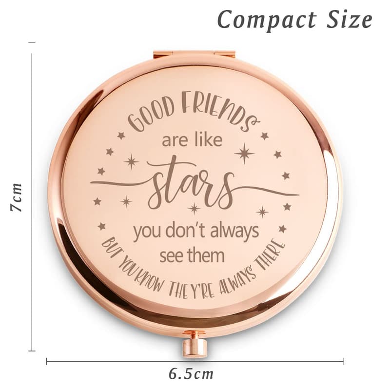 Personalized Compact Mirror - Friendship Gift for Women