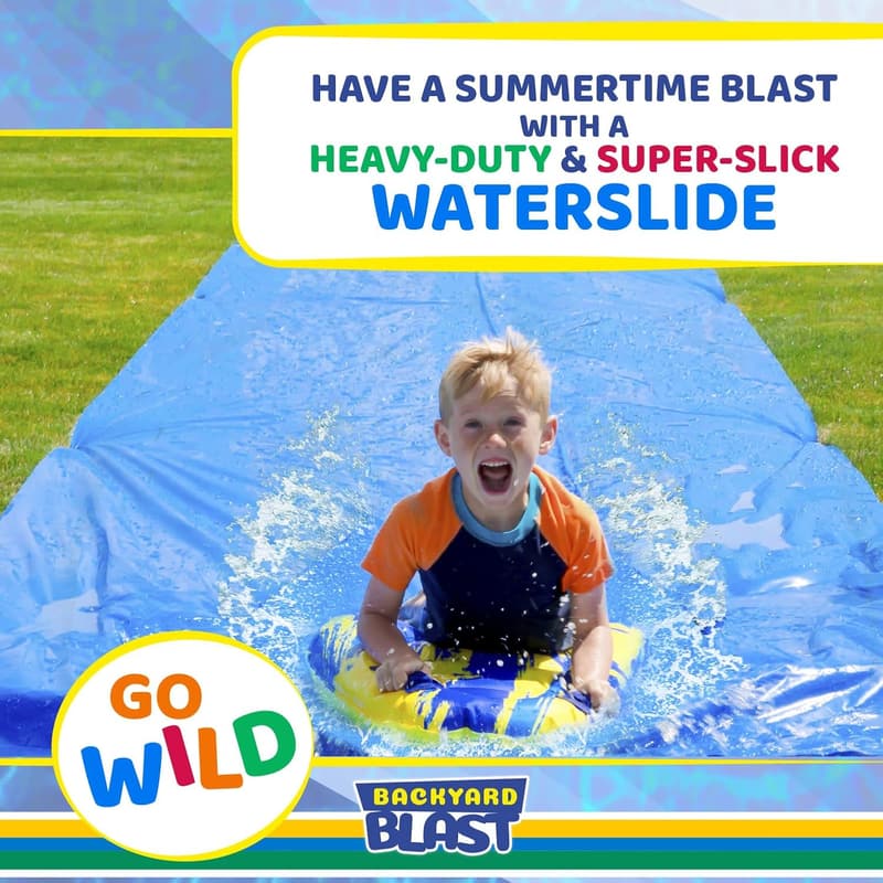Giant Slip and Slide for Kids and Adults - Heavy Duty Water Fun
