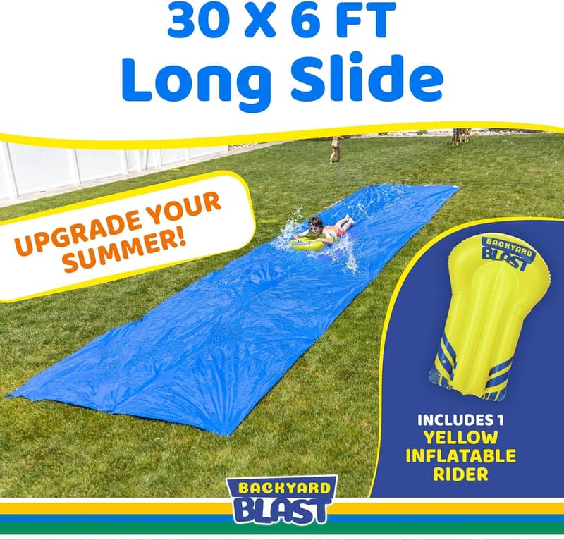 Giant Slip and Slide for Kids and Adults - Heavy Duty Water Fun
