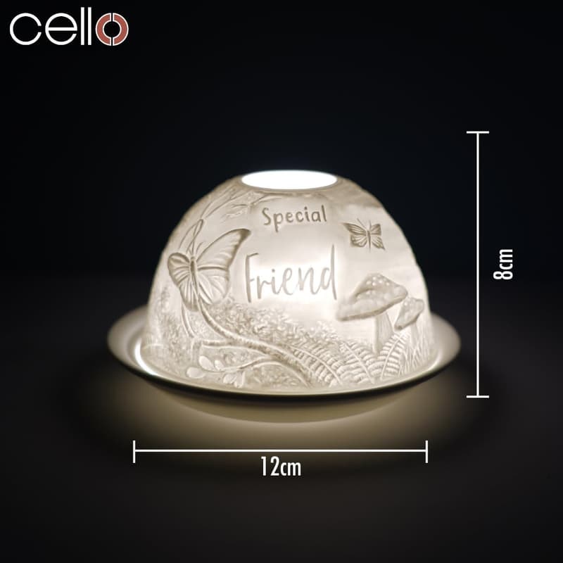 Tealight Holder with 3D Projection - Gift for Mom or Friends