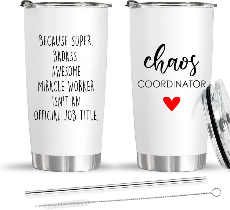 Stainless Steel Travel Cup for Women - Chaos Coordinator Tumbler