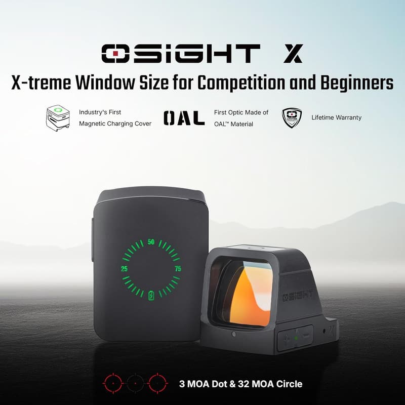Tactical Parallax-Free Reflex Sight with Charging Cover
