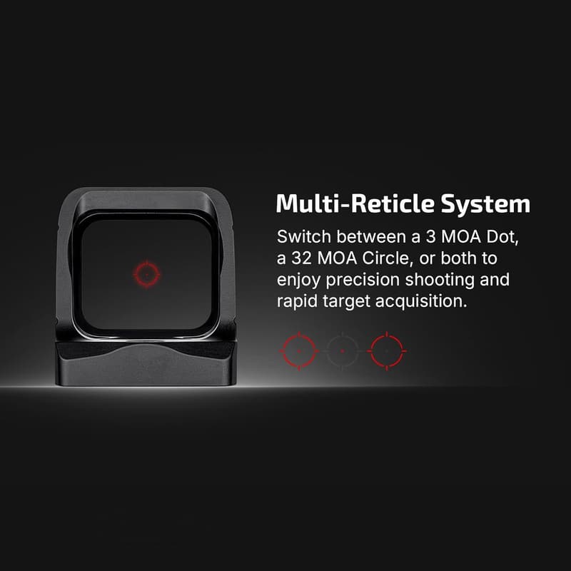 Tactical Parallax-Free Reflex Sight with Charging Cover