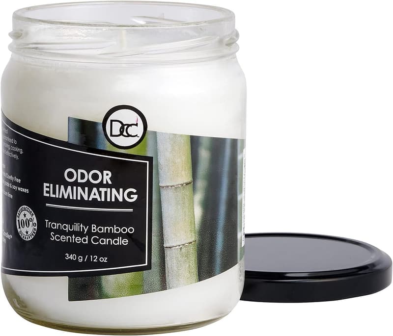 Bamboo Fragranced Soy Candle - 80 Hour Burn Time, 12 oz