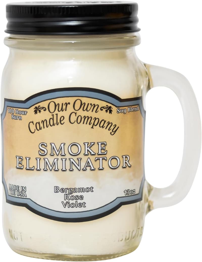 Smoke Eliminator Scented Candle - 13 oz, 100 Hour Burn Time