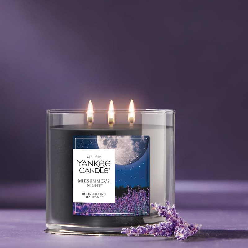 Midsummer's Night Scented 3-Wick Candle Jar - 40 Hours Burn Time
