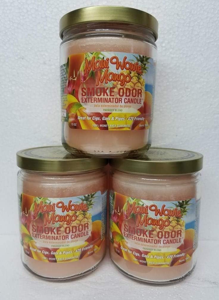 Maui Wowie Mango Smoke Odor Exterminator Candle, 13 oz
