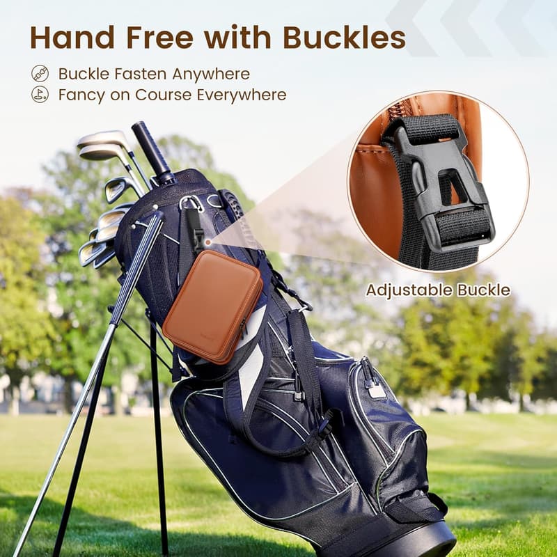 Golf Accessories Kit for Men with Leather Case & 工具