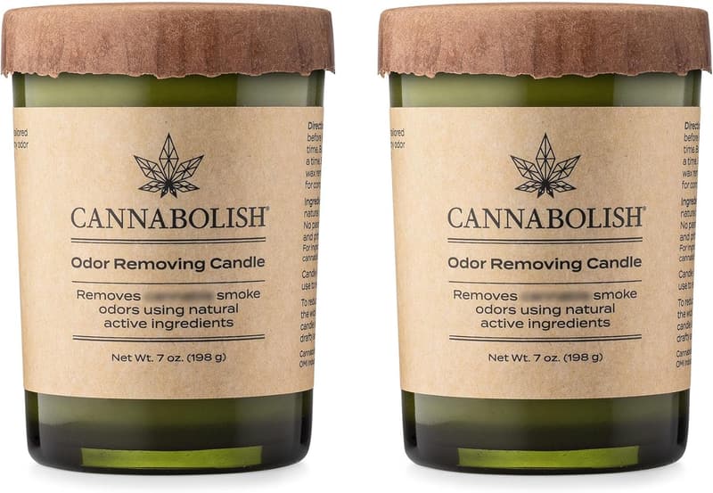Odor Eliminating Candle with Natural Ingredients - Pack of 2