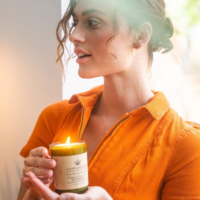 Odor Eliminating Candle with Natural Ingredients - Pack of 2