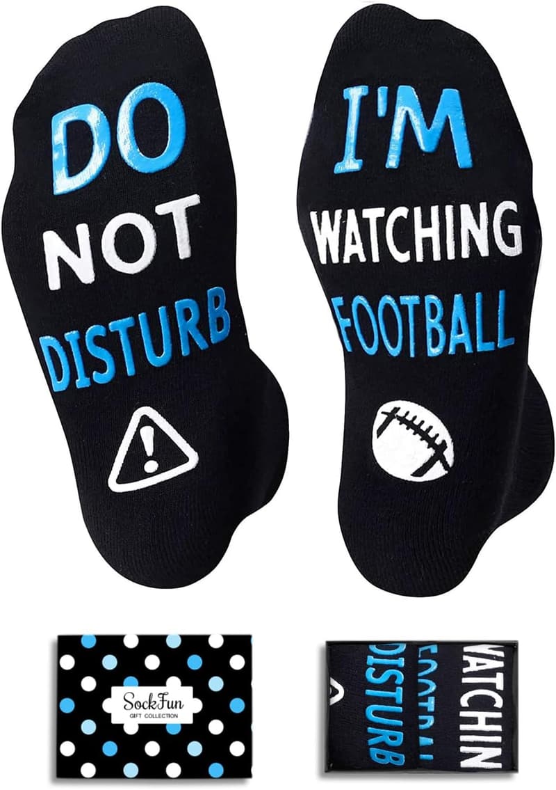 Retirement Gifts: Silly Football Socks for Men