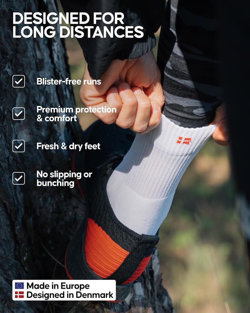 Cushioned Quarter Running Socks, Anti-Blister, 3 & 5 Pack
