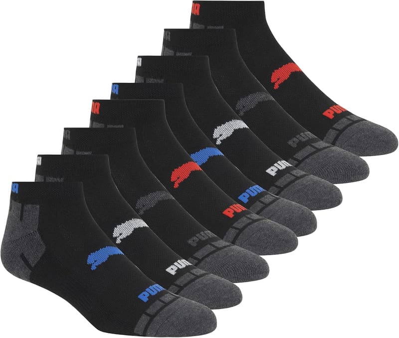 PUMA Men's Low Cut Socks - 8 Pack