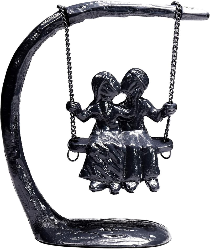 Iron Anniversary Sculpture for Couples - 7.5