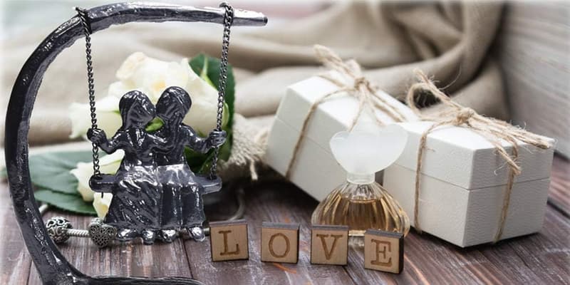 Iron Anniversary Sculpture for Couples - 7.5