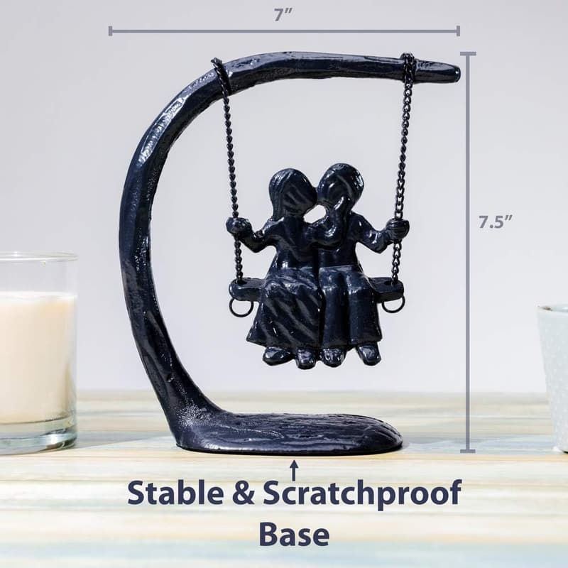 Iron Anniversary Sculpture for Couples - 7.5