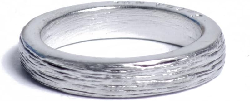 10th Anniversary Inscribed Tin Ring for Women - Free Resize