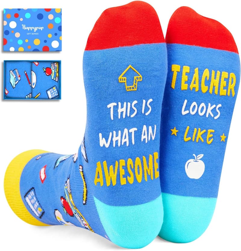 Teacher Appreciation Socks for Men & Women