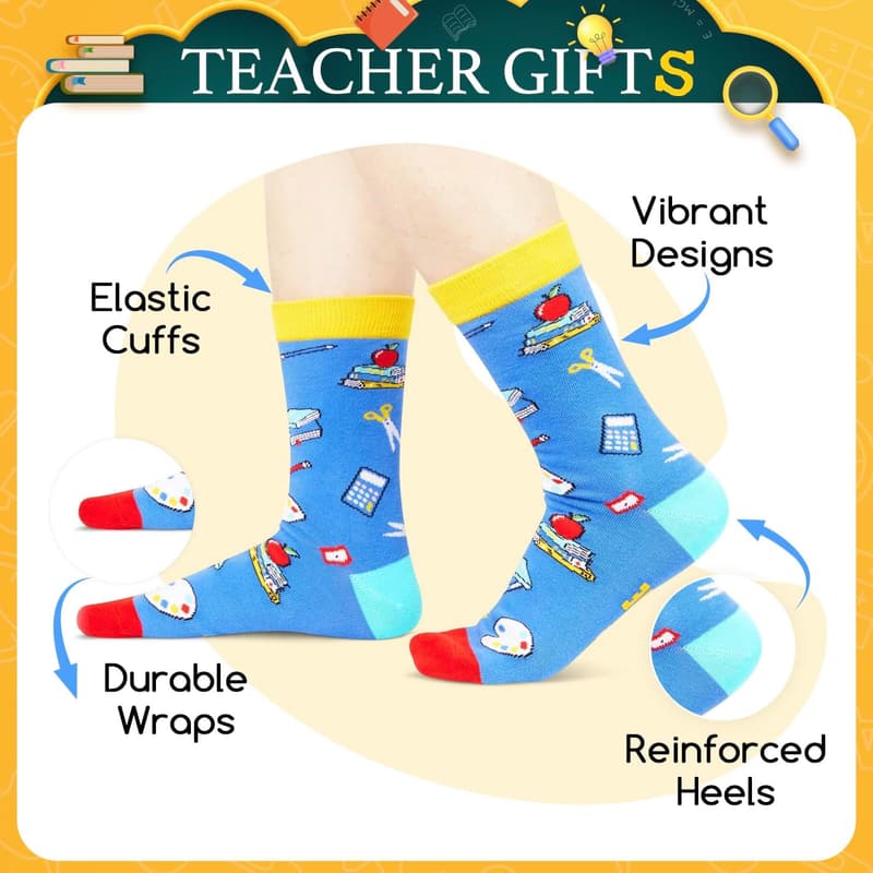 Teacher Appreciation Socks for Men & Women
