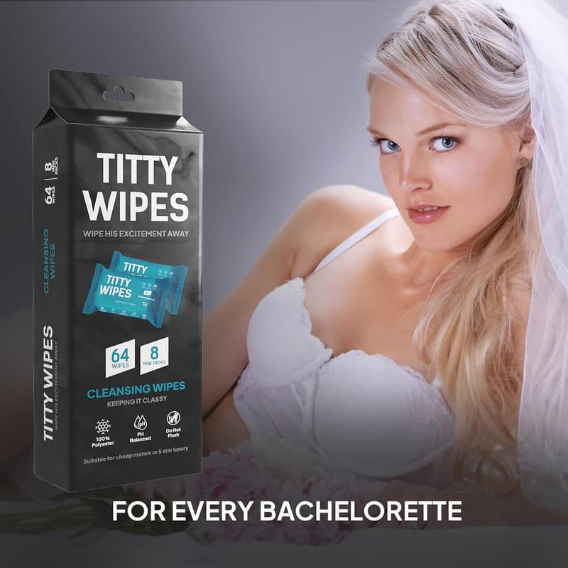 Funny Intimate Wipes Gift Set for Women - 8 Packs
