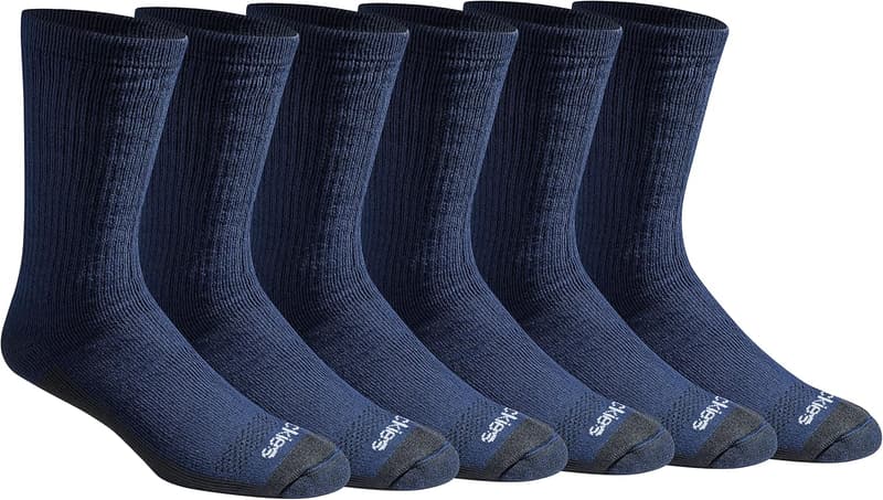 Men's Dri-Tech Moisture Control Full Cushion Crew Socks (6-12 Pairs)