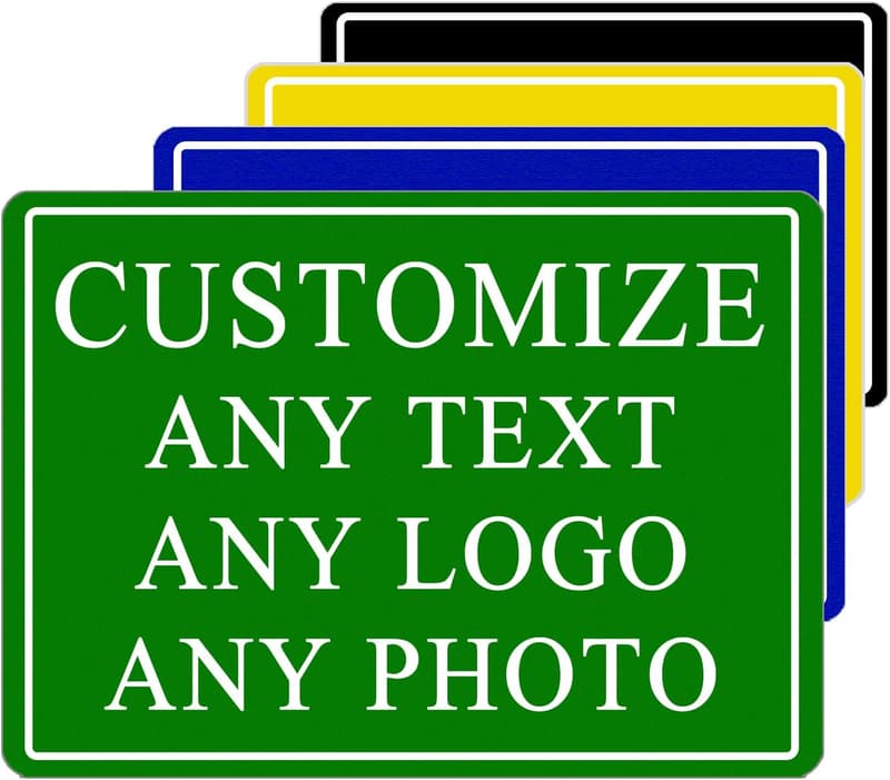 Personalized Metal Sign - Custom Text, Name, Logo, Photo