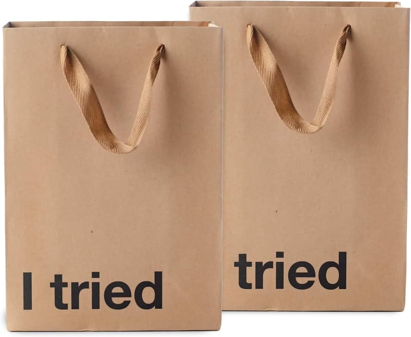 Funny Snarky Gift Bags - 2 Piece Set for Adult Birthdays