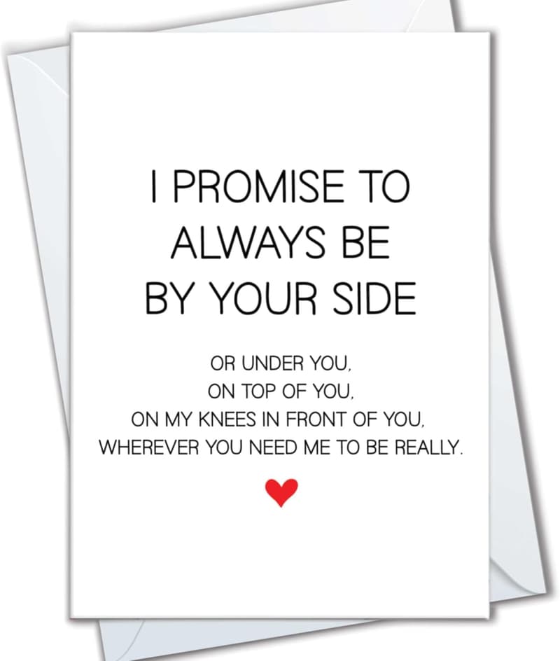Raunchy Anniversary Card for Couples - Always Be By Your Side
