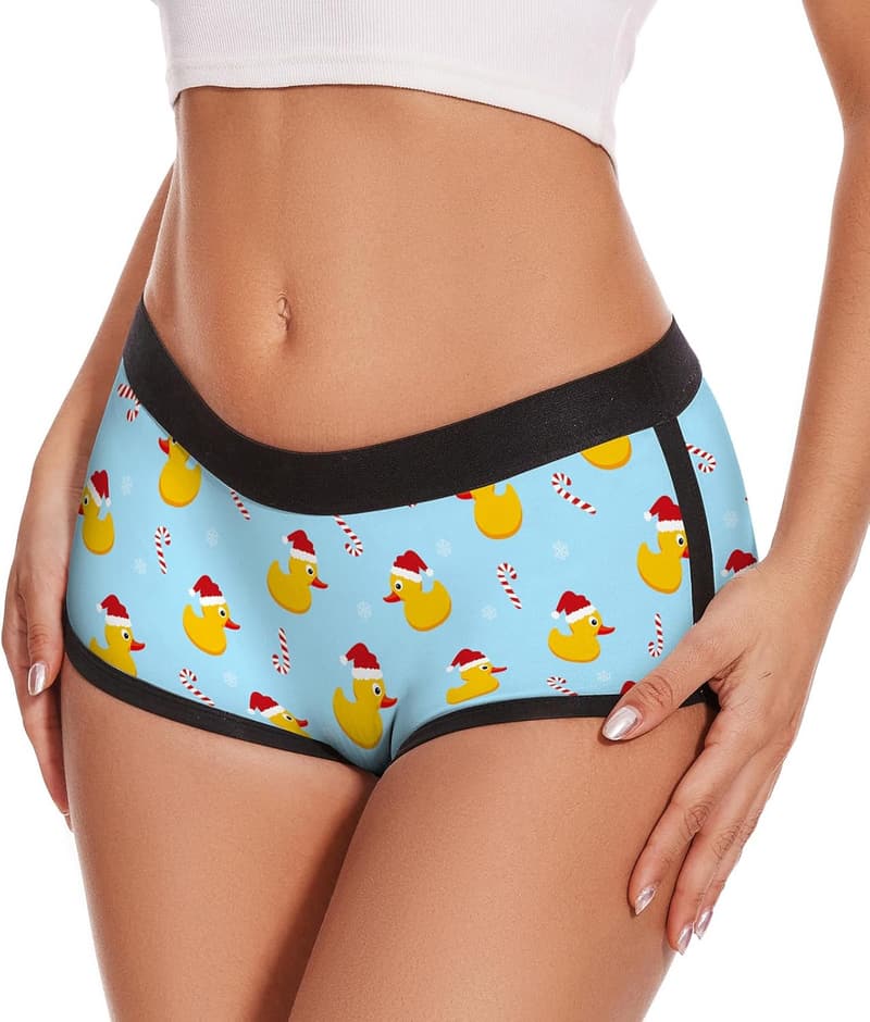 Women's Stretchy Novelty Boyshorts Lounge Sleep Shorts