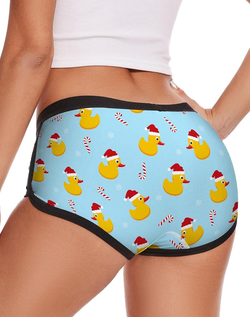 Women's Stretchy Novelty Boyshorts Lounge Sleep Shorts