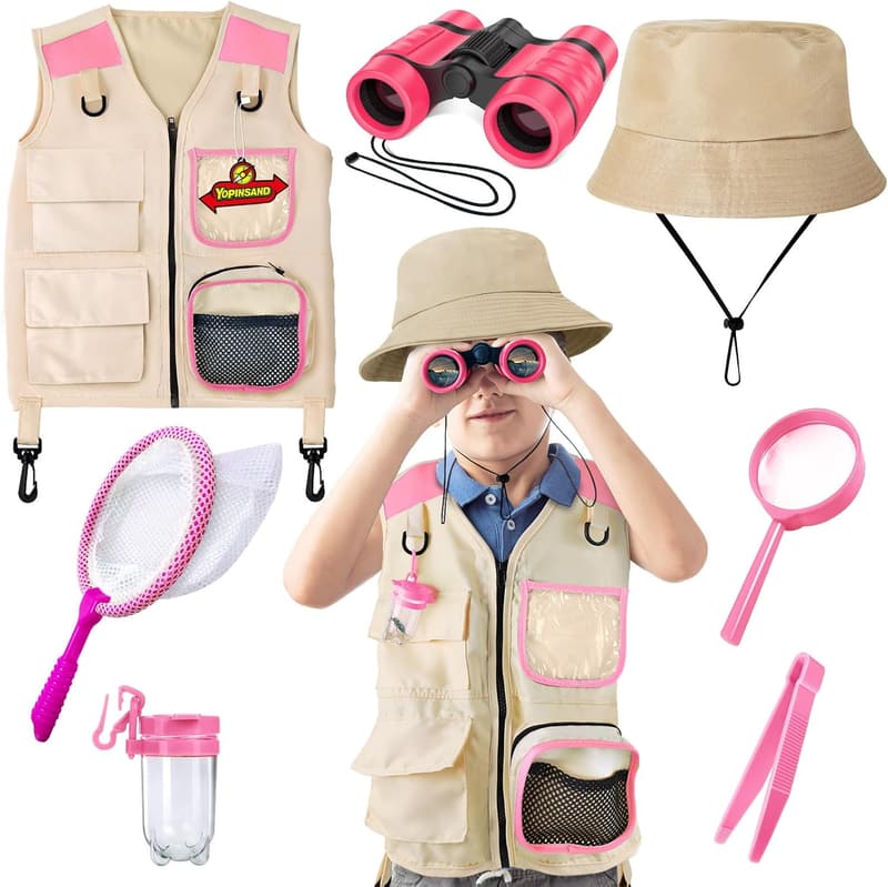 Outdoor Explorer Kit for Kids with Vest & Hat
