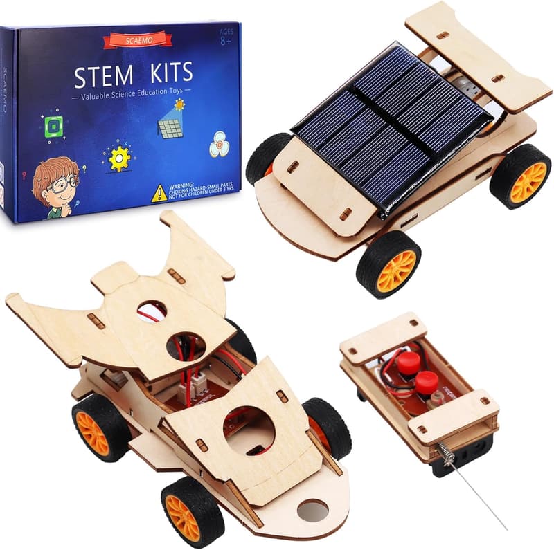 Solar RC Car Kit for Kids 8-12 | STEM Science Project