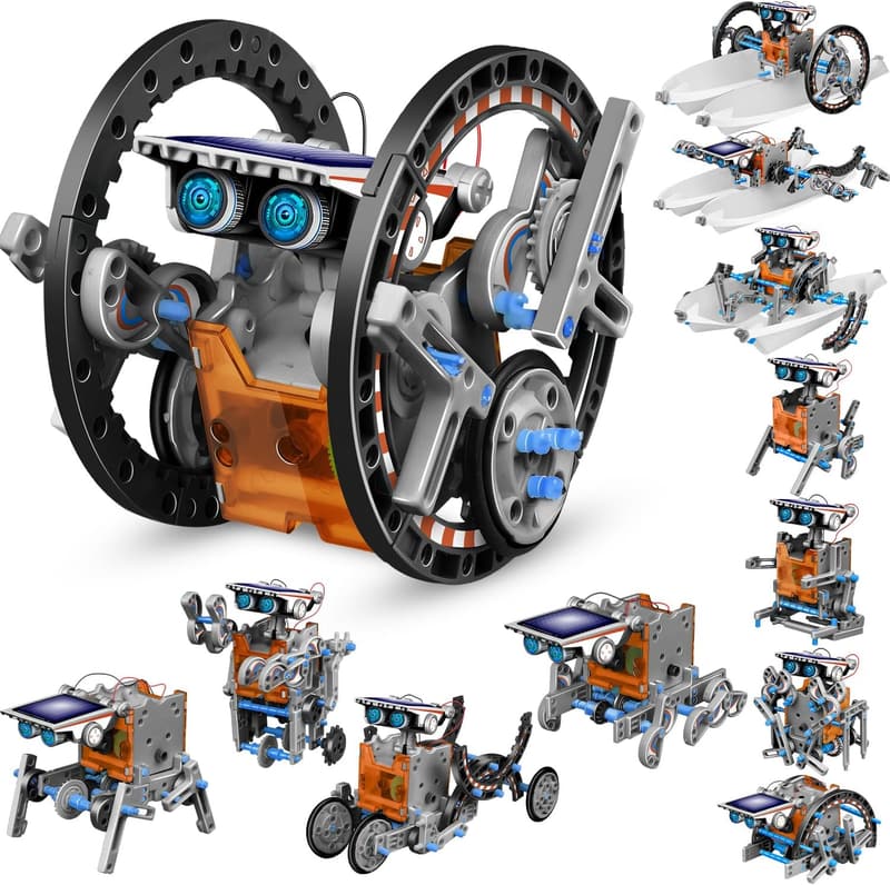 13-in-1 Solar Robot STEM Kit for Kids Ages 8-12