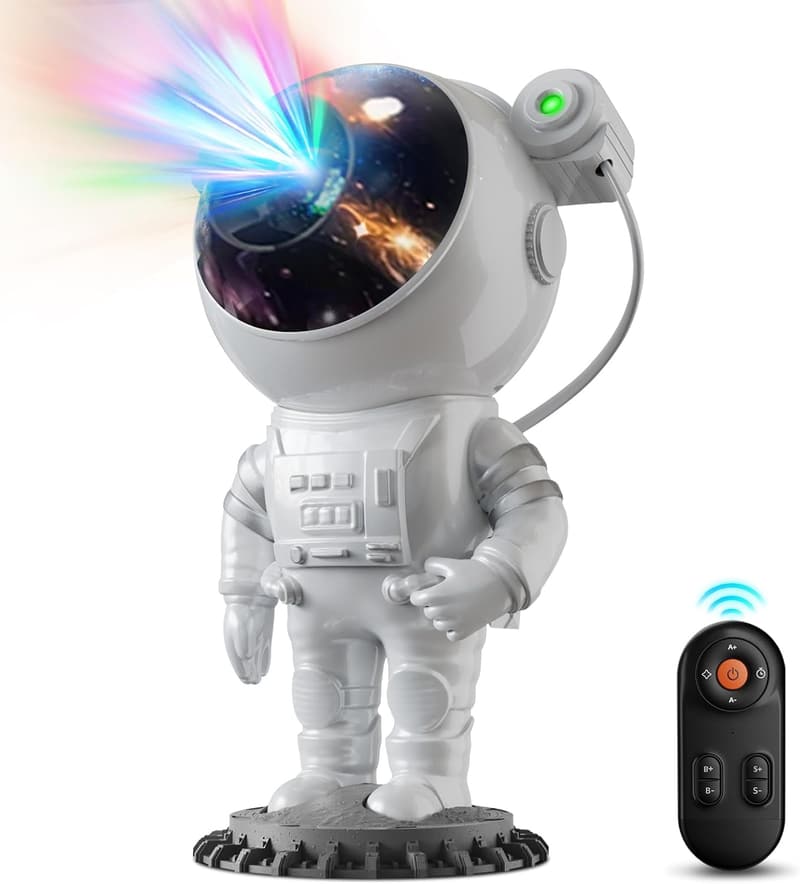 Astronaut Galaxy Projector with Timer & Remote – Space Room Decor