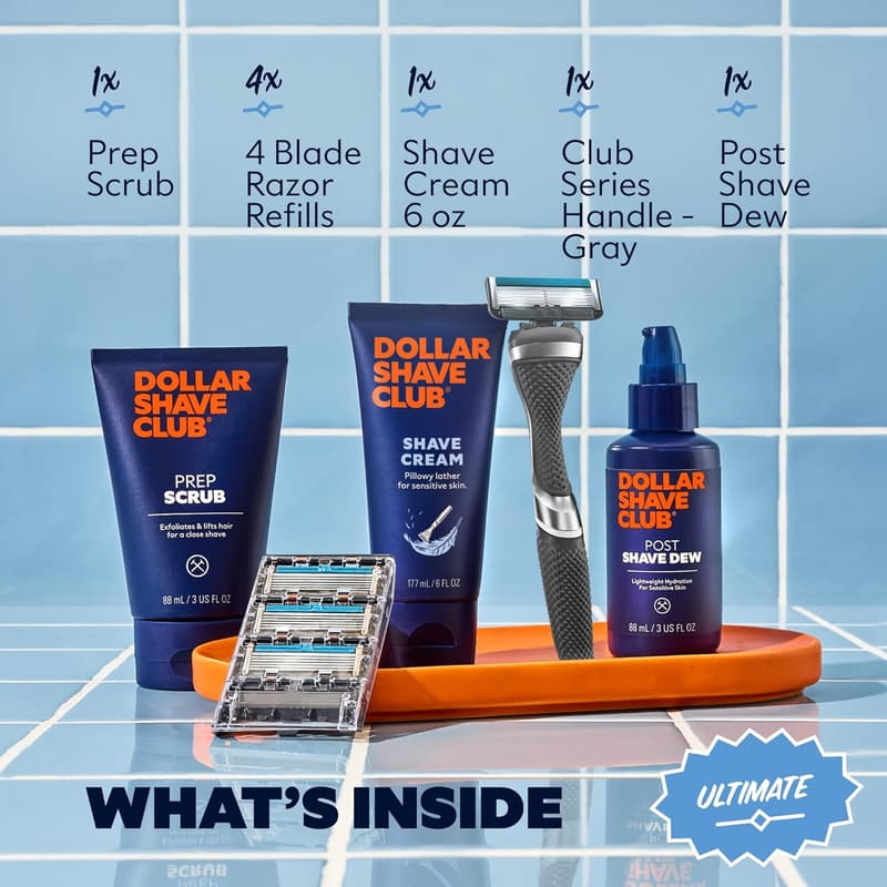 Ultimate Shave Set with Refills and Creams for Men