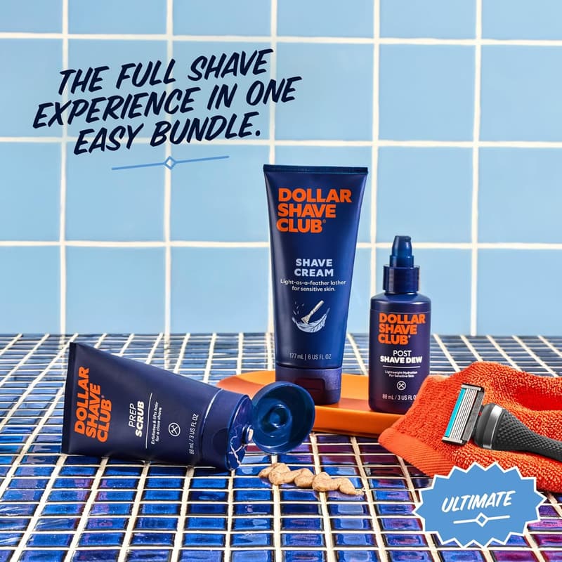 Ultimate Shave Set with Refills and Creams for Men