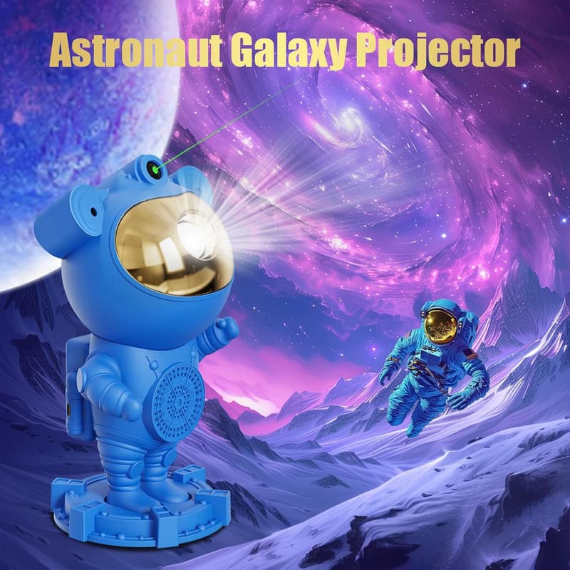Kids' Astronaut Galaxy Projector Night Light