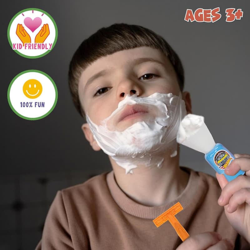 Kids' Pretend Shaving Kit - Safe Toy Razor for Ages 3+