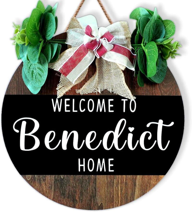 Custom Family Welcome Sign - Rustic Wooden Decor for Home