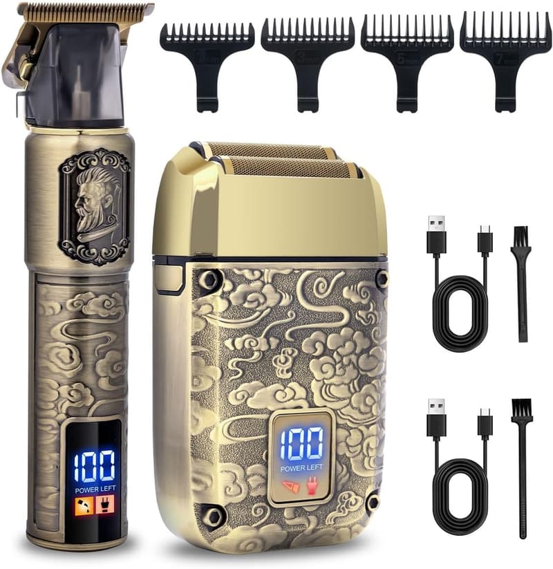 Cordless Head Shaver Kit for Men - Grooming & Trimming Gift